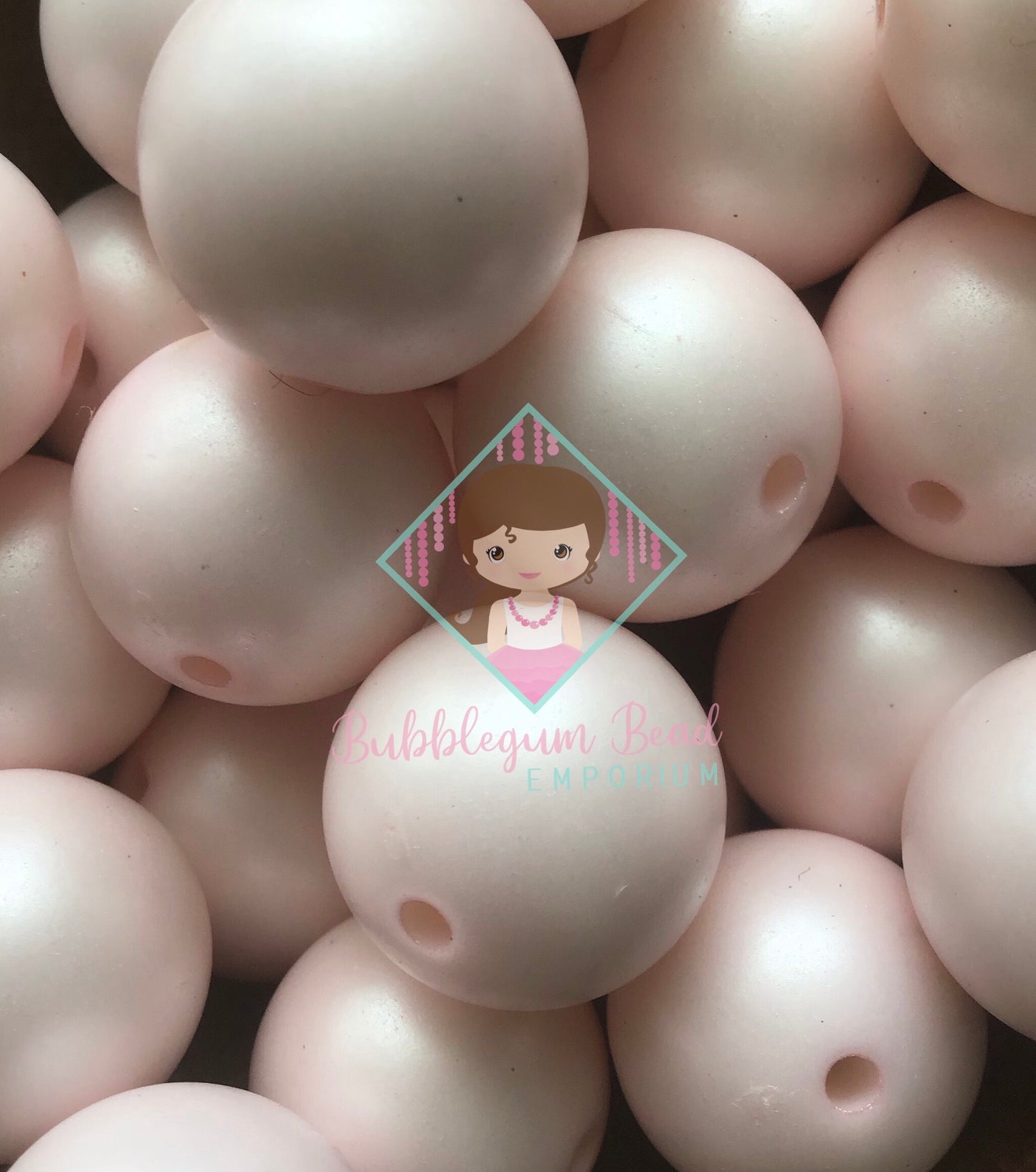 Baby Pink Matte Pearl Beads