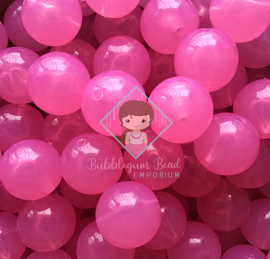 Rose Pink Jelly Beads