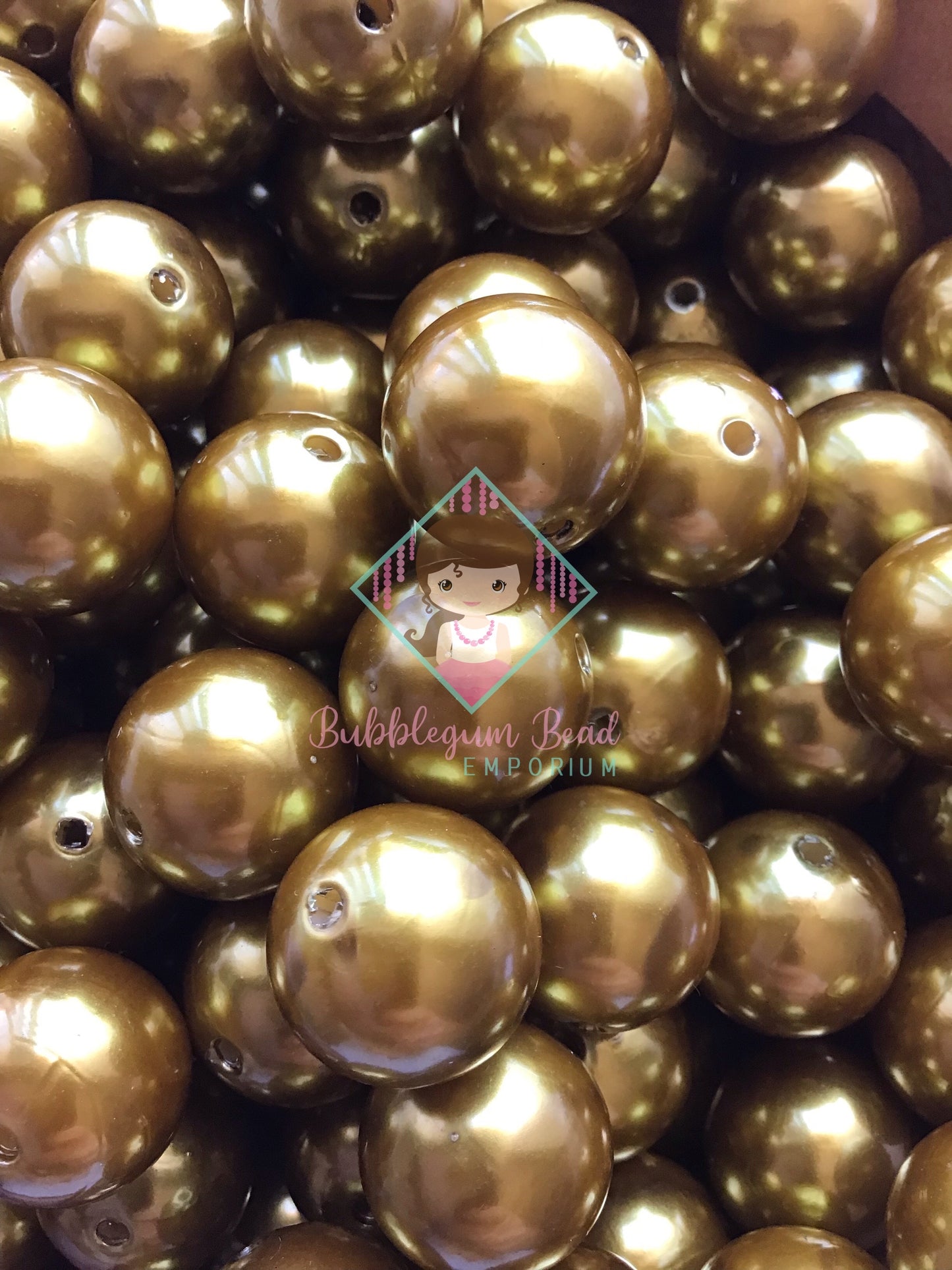 Olive Pearl Beads