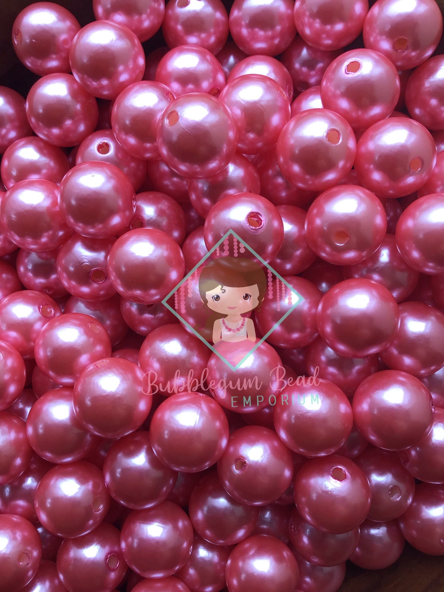 Pink Pearl Beads.