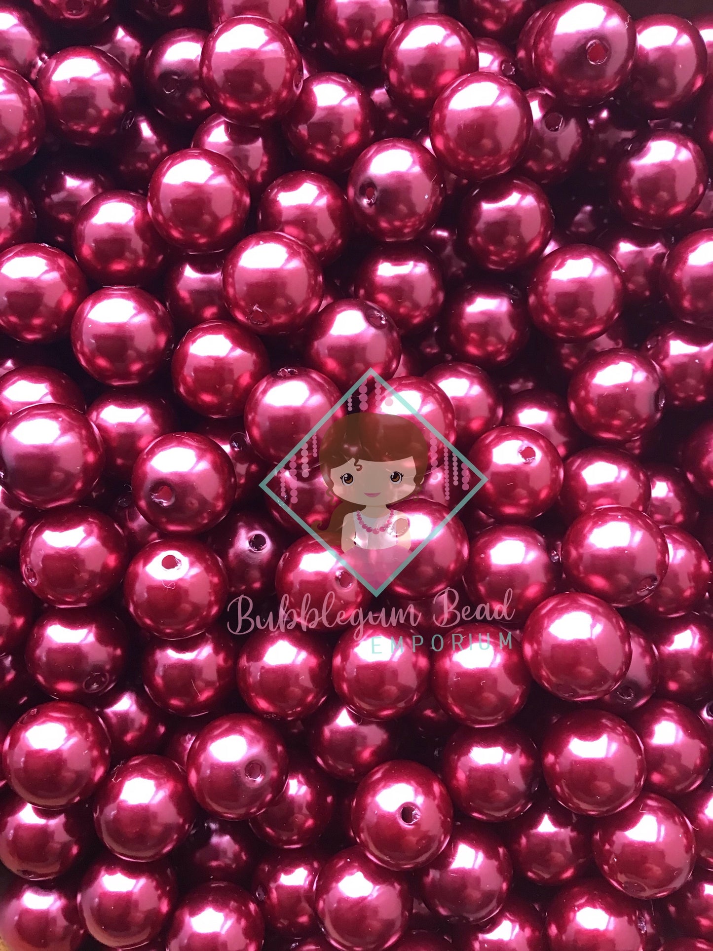 Claret Pearl Beads