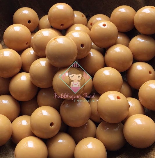 Caramel Solid Colour Beads