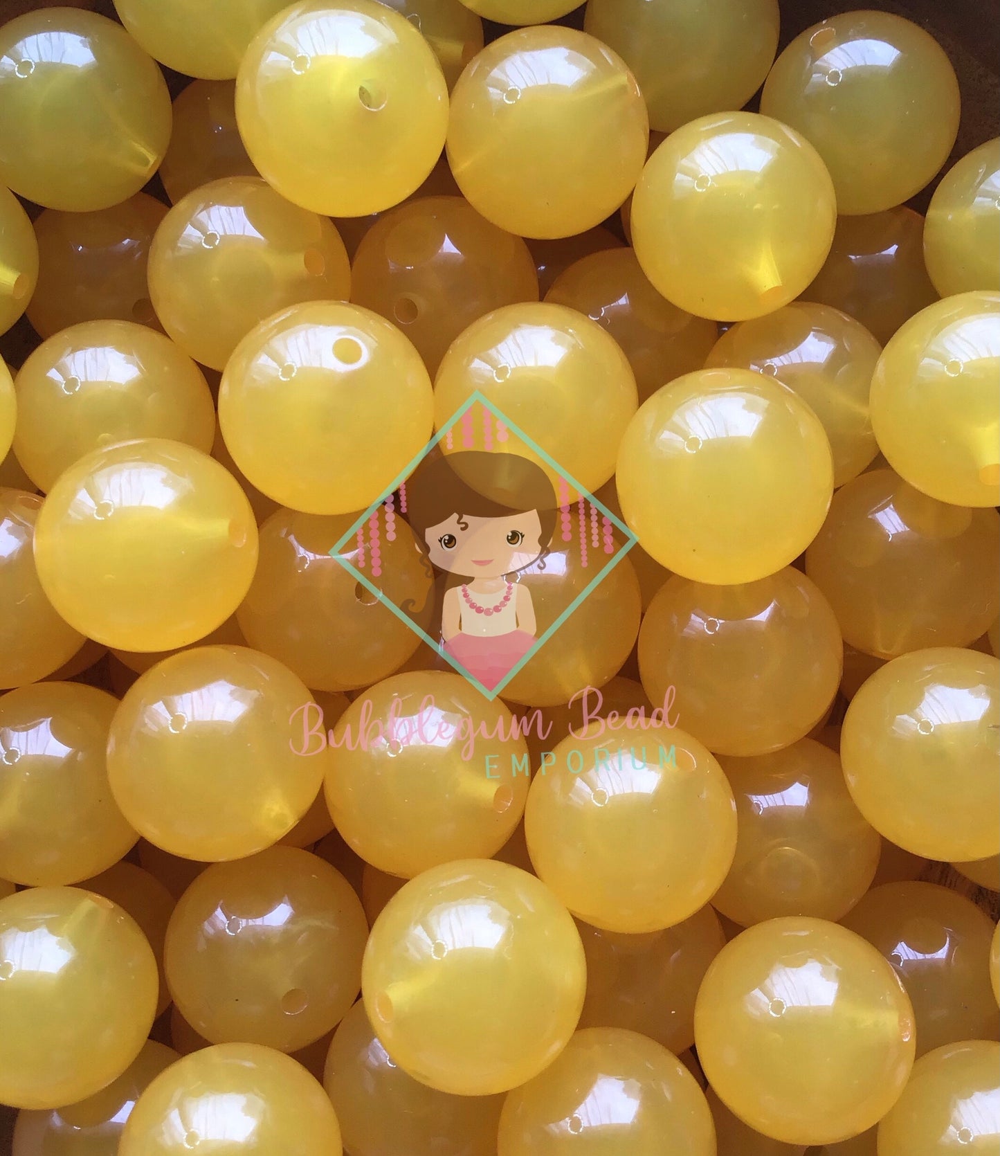Amber Jelly Beads