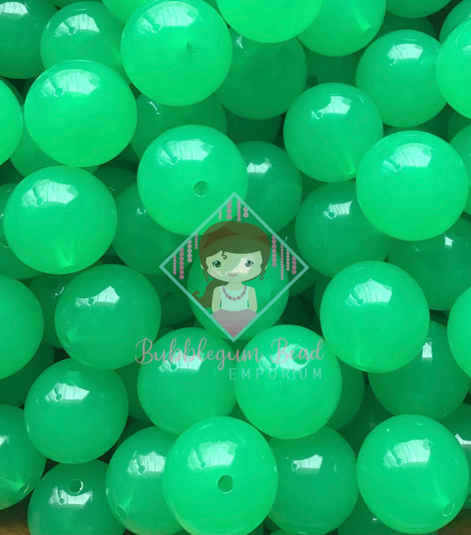 Shamrock Green Jelly Beads