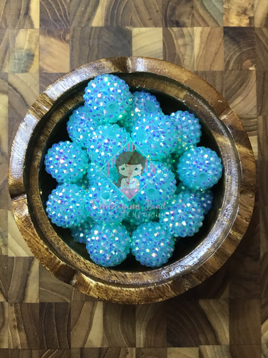 Seafoam Rhinestone Beads