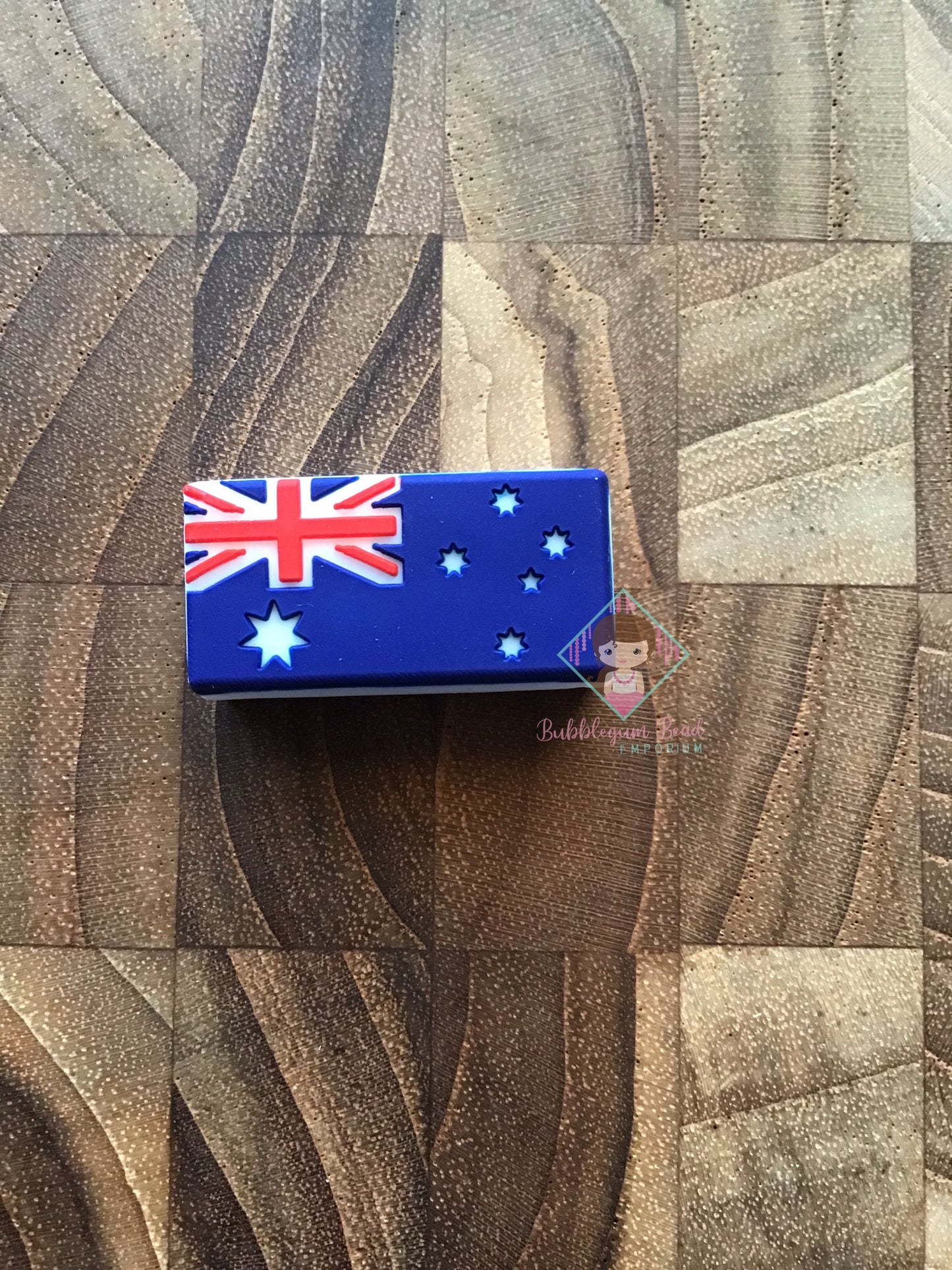 Australian Flag silicone Charm Beads