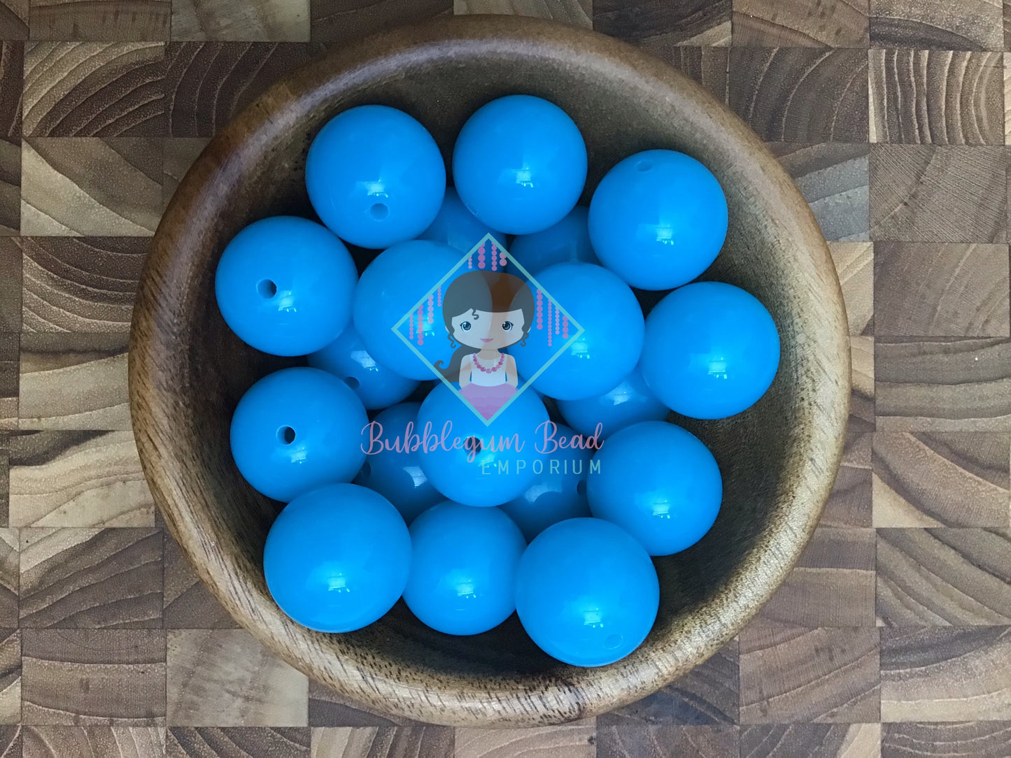 Turkish Blue Solid Colour Beads