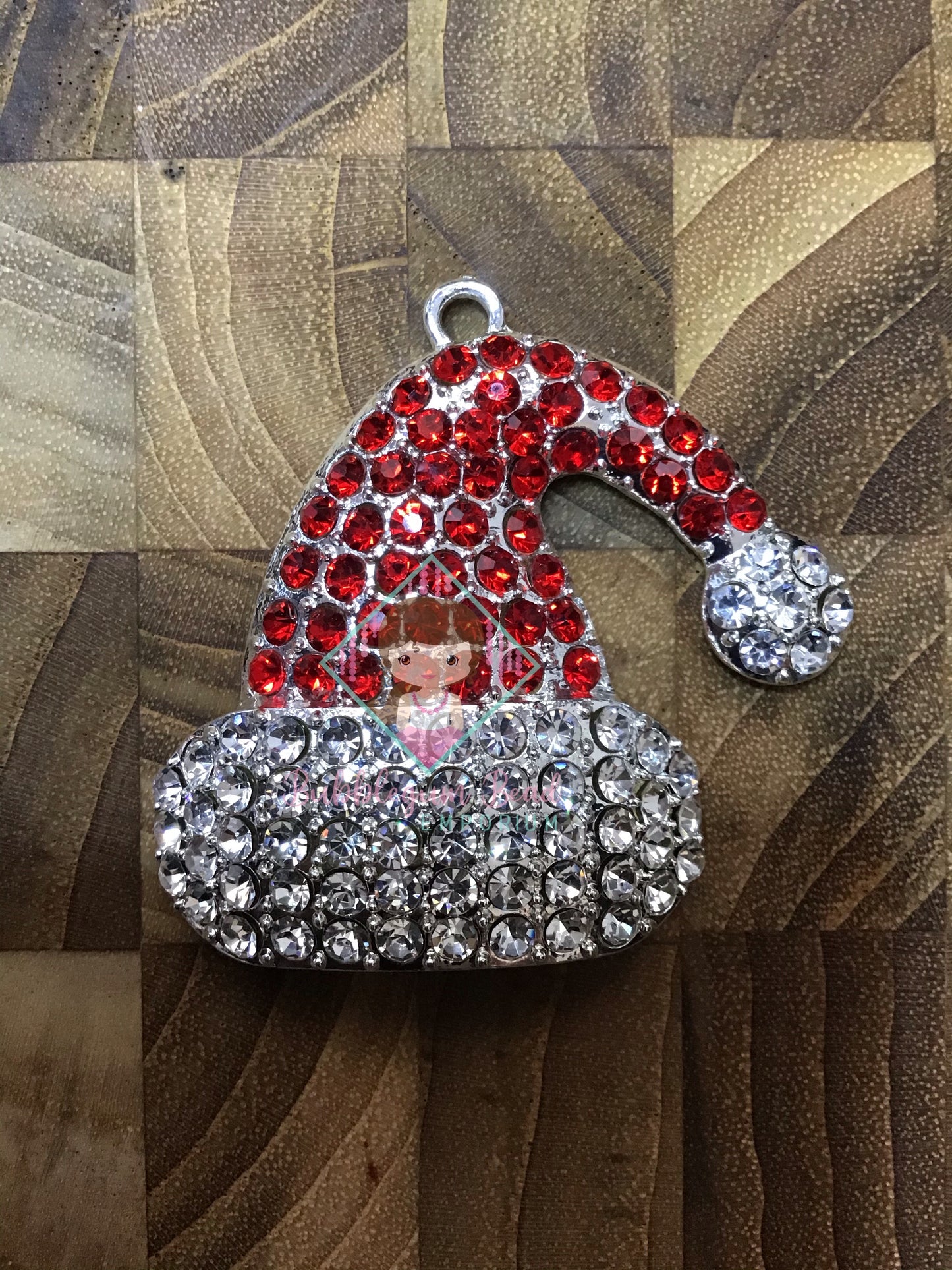 Christmas Rhinestone Pendants Holiday Beads