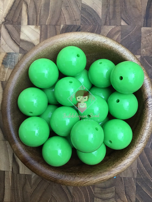 Kelly Green Solid Colour Beads