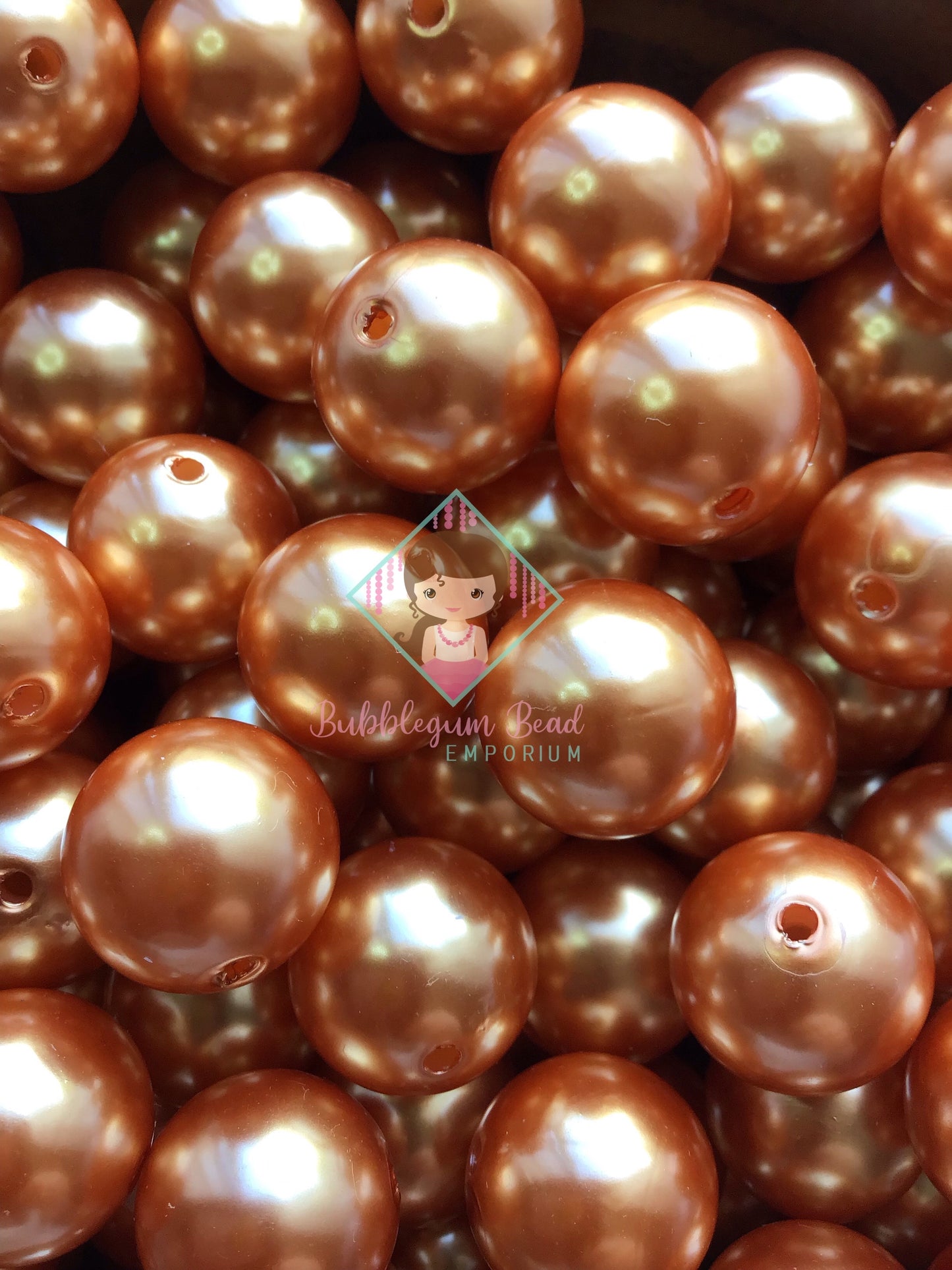 Amber Pearl Beads