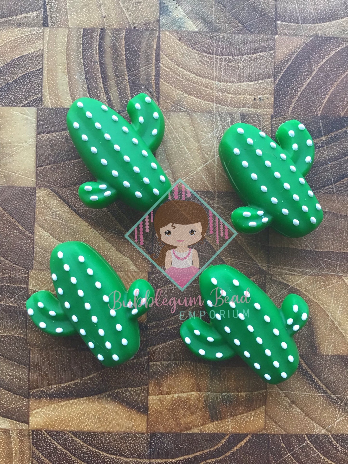 Cactus Charm Beads