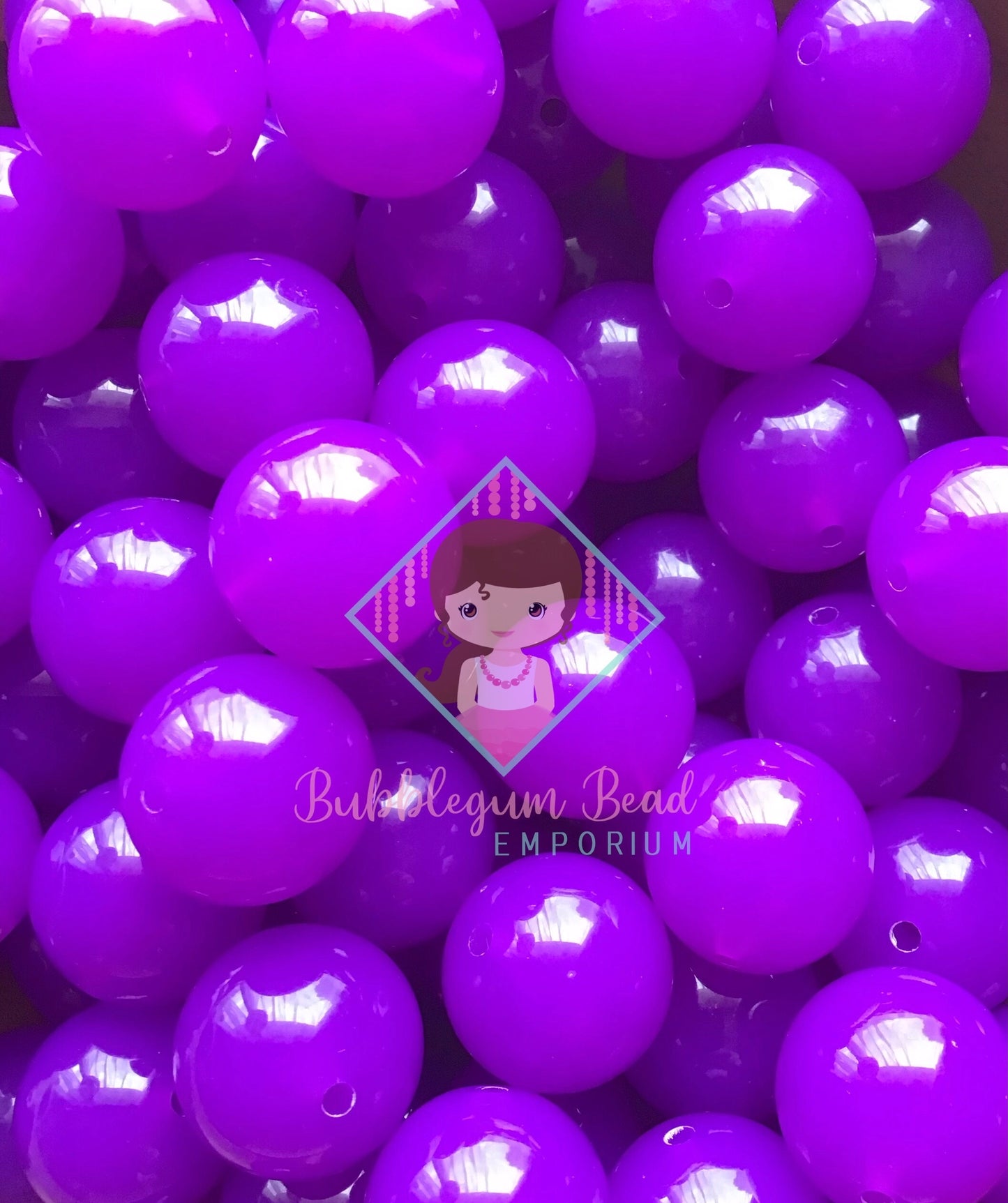 Violet Jelly Beads