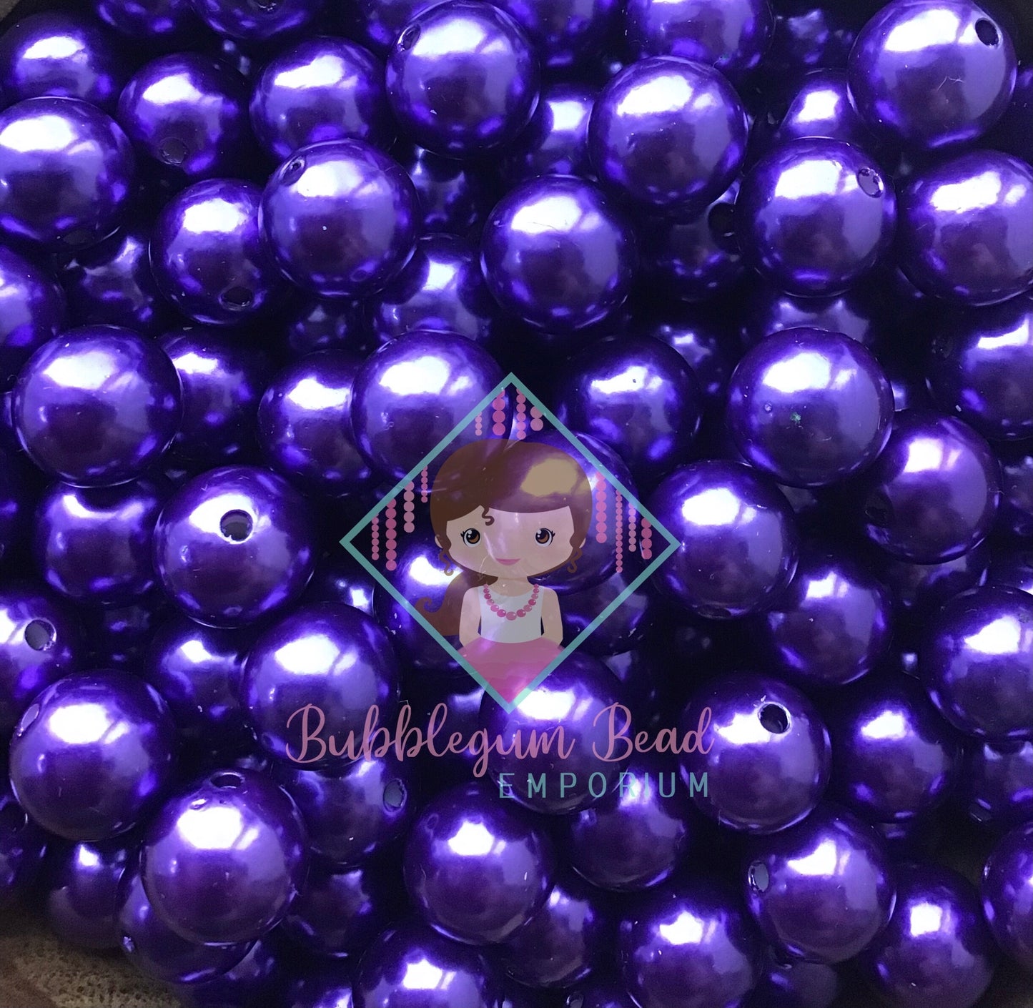 Blueberry Mist Pearl Beads.