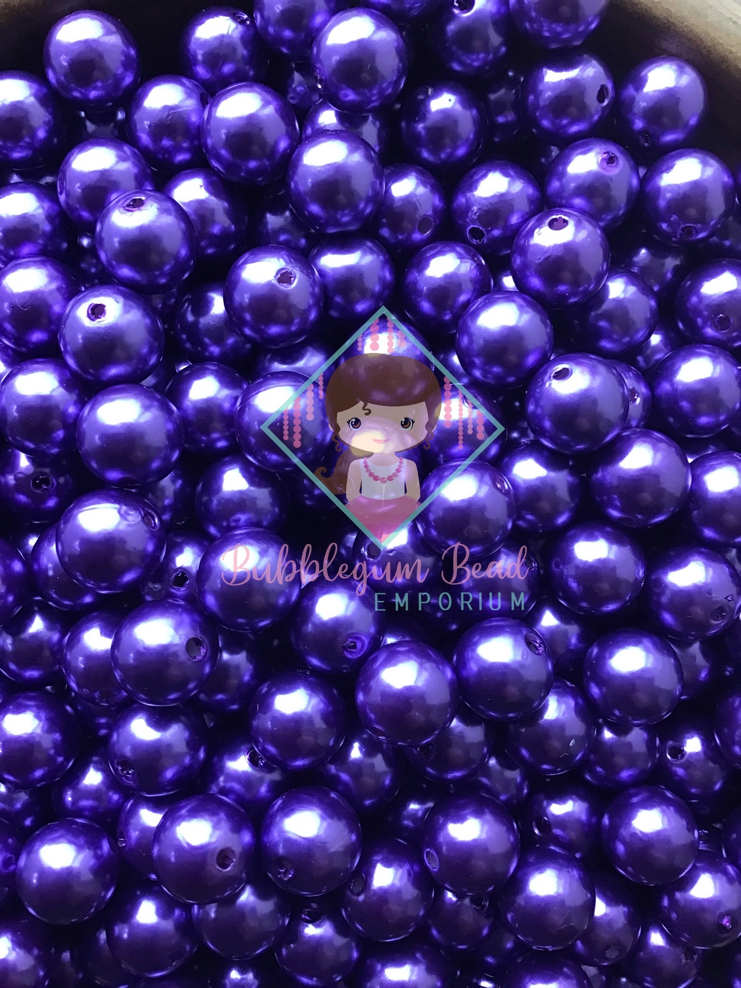 Blueberry Mist Pearl Beads.