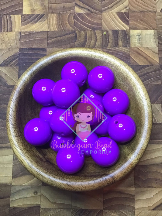 Violet Solid Colour Beads