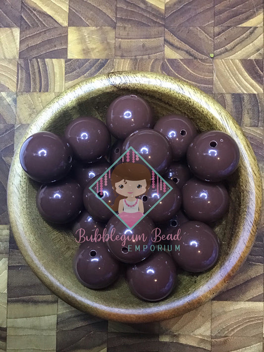 Chocolate Solid Colour Beads.
