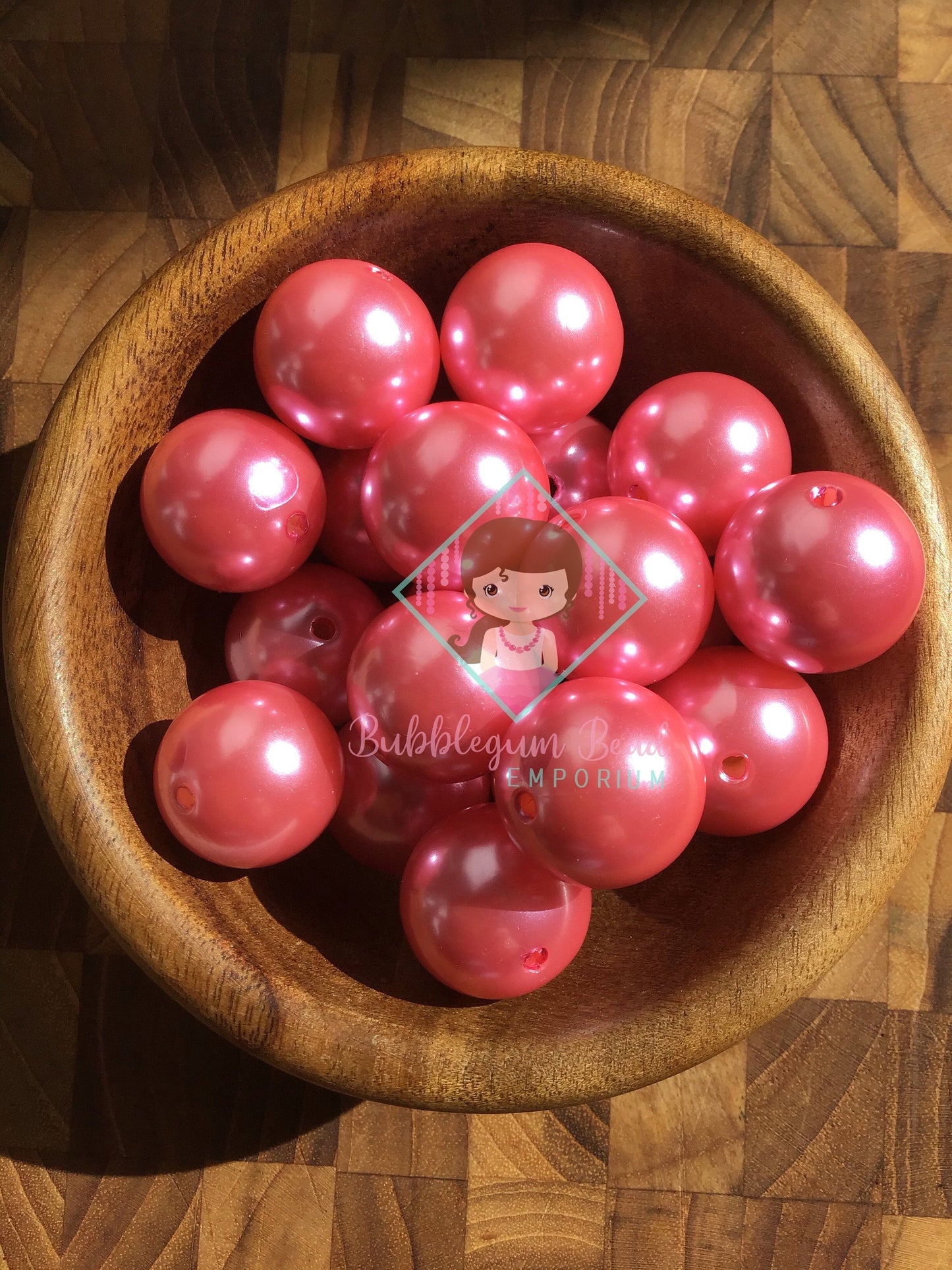 Pink Pearl Beads.
