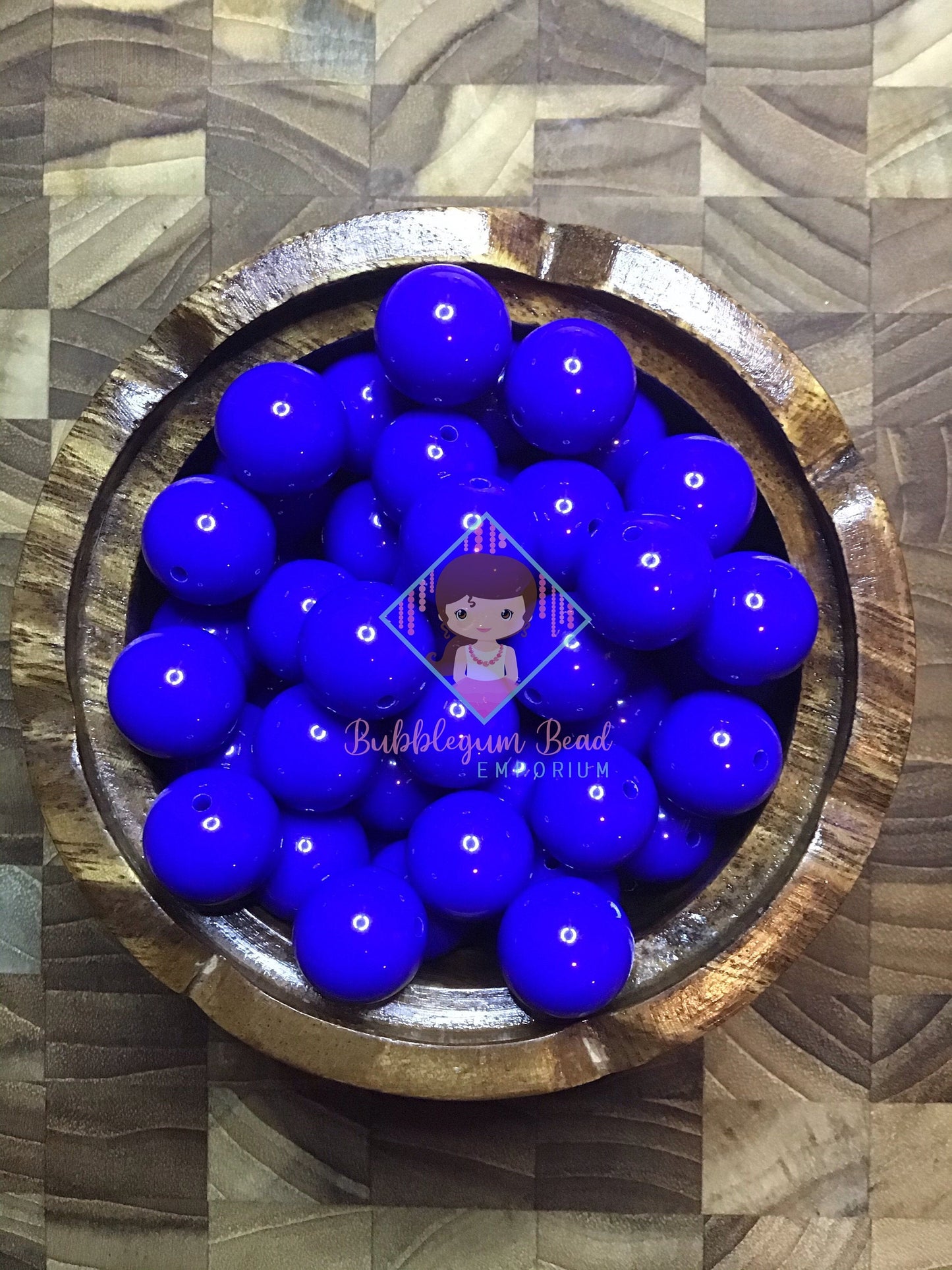 Royal Blue Solid Colour Beads